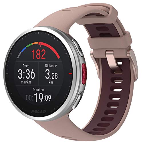POLAR Unisex's Changeable Wrist Band Vantage V2 GPS Running Monitor, S-L, 91083659, RosePlum