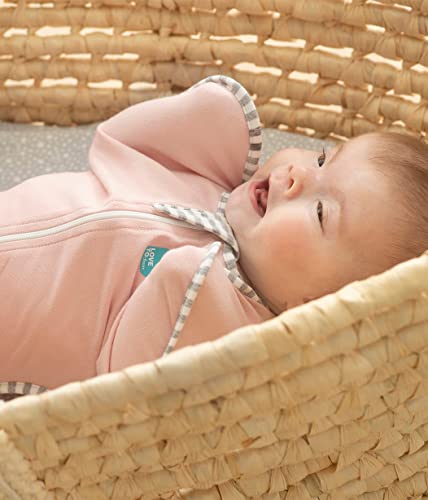 Love To Dream Swaddle UP 1.0 TOG, Dusty Pink, Medium, 13-19 lbs., Dramatically Better Sleep, Allow Baby to Sleep in Their Preferred arms up Position for self-Soothing, snug fit Calms Startle Reflex