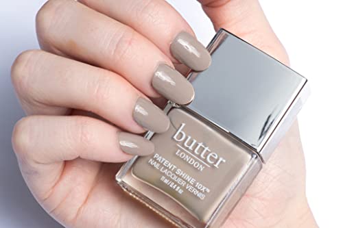 butter LONDON Patent Shine 10X Nail Lacquer, Gel-Like Finish, Chip-Resistant Formula, 10-Free Formula, Cruelty-Free, Polymer Technology, Yummy Mummy