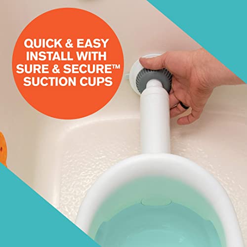 Summer My Bath Seat with Toys – Baby Bathtub Seat for Sit-Up Bathing with Backrest Support, Plus Fun Bath Toys – Easy to Set-Up, Remove, and Store, with Secure Suction Cups, Mint, 4 Piece Set