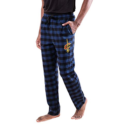 Ultra Game NBA Cleveland Cavaliers Mens Sleepwear Super Soft Flannel Pajama Loungewear Pants, Team Color, XX-Large