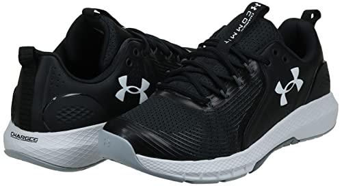 Under Armour Men's Charged Commit Tr 3, Black (001)/White, 7.5 M US