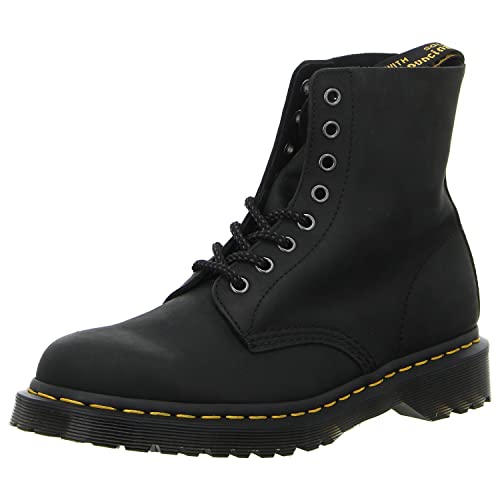 8 Dr. Martens Men's 1460 Pascal 8 Eye Boot Fashion, Black Waxed Full Grain Leather