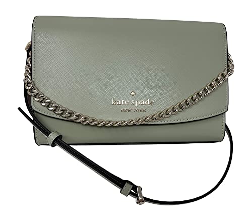 Kate Spade New York Carson Convertible Crossbody Shoulder Bag Handbag, Sage Bundle