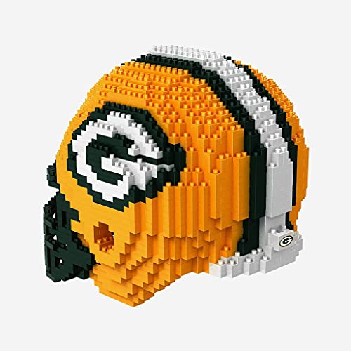 FOCO NFL Green Bay Packers 3D BRXLZ Construction Toy Blocks Set - Helmet