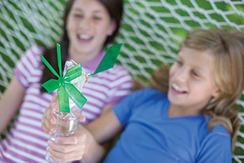 4M Toysmith, Green Science Windmill Generator Kit, DIY Science Kit With LED Lights, For Boys and Girls Ages 8+ (Packaging May Vary)