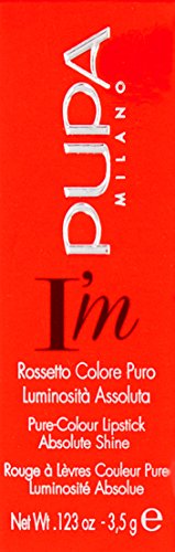 PUPA Milano I Am Pure-Colour Lipstick - Intense Color And Absolute Brightness - High Concentration Of Pigments - Lightweight And Flawless - Melts Perfectly On Lips - 403 Pink Escape - 0.123 OZ