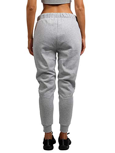 Ultra Game NBA New York Knicks Womens Jogger Pants Active Basic Fleece Sweatpants , Heather Gray, Medium