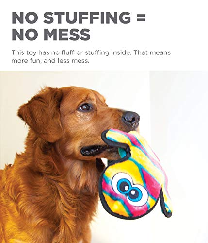 Outward Hound Invincibles Orange Gecko Plush Dog Toy, Medium