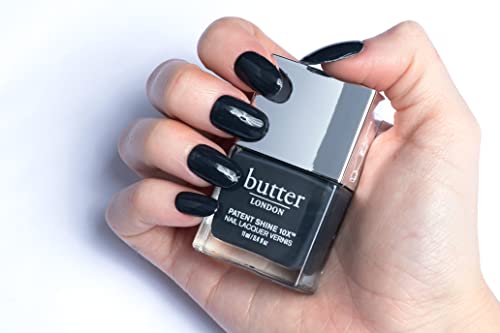 butter LONDON Patent Shine 10X Nail Lacquer, Gel-Like Finish, Chip-Resistant Formula, 10-Free Formula, Cruelty-Free, Polymer Technology, Earl Grey