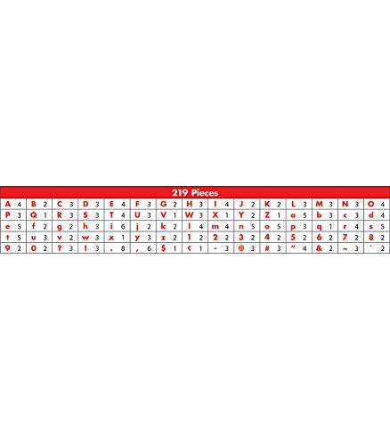 World of Eric Carle 219 Piece 4 Inch Colorful Tissue Bulletin Board Letters for Classroom, Alphabet Letters, Numbers, Punctuation and Symbols, Cutout Letters for Bulletin Boards