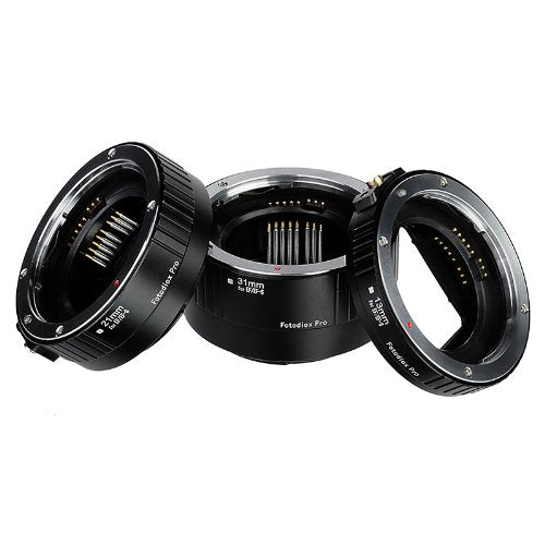 Fotodiox Pro Canon EOS Auto Macro Extension Tube Set Kit for Extreme Close-Up with Autofocus and Auto-Exposure