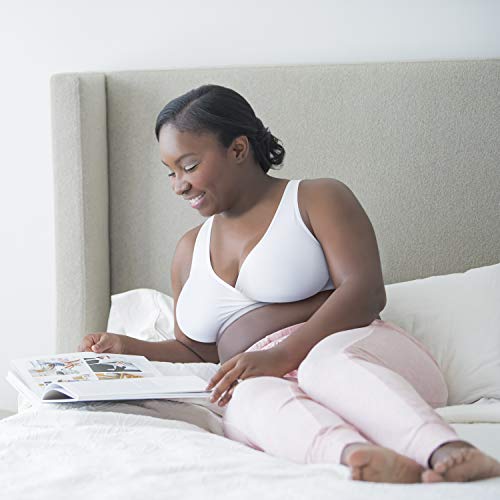 Medela Women's Standard Nursing Sleep Bra, White, Medium