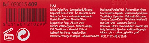 PUPA Milano I Am Pure-Colour Lipstick - Intense Color And Absolute Brightness - High Concentration Of Pigments - Lightweight And Flawless - Melts Perfectly On Lips - 409 Pink Declaration - 0.123 OZ