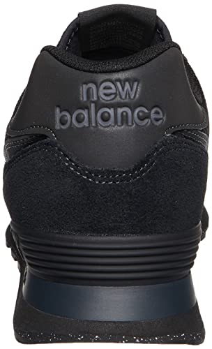 New Balance Men's 574 Core Sneaker, Black/Black, 7