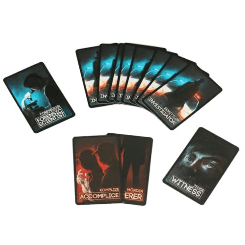 Grey Fox Games Deception: Murder in Hong Kong Board Game, Fast Pace Murder Mystery, 20 min, 4-12 Players, Age 14+ ...Who Among You Can See Through The Lies or is Capable of Not Getting Caught
