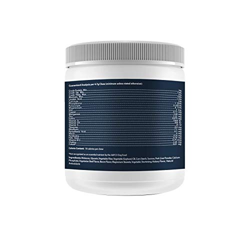 Jungle Pet Dog Multivitamin for Dogs - Antioxidants, Minerals and Vitamin E for Dogs - Heart Shaped Dog Multivitamins Chewable Dog Vitamins and Supplements - Hickory Bacon Flavor - 60 ct