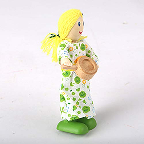 Happy Family Dollhouse Set by Hape Award Winning Doll Family Set, Unique Accessory for Kid’s Wooden Dolls House| Multicolor