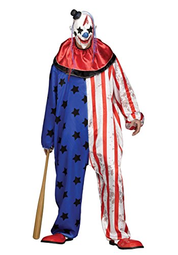 Fun World Evil Clown Men's Costume Standard Multi
