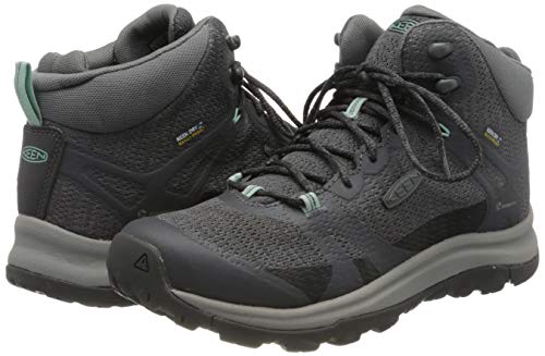 KEEN Women's Terradora 2 Waterproof Mid Height Hiking Boots, Magnet/Ocean Wave, 7