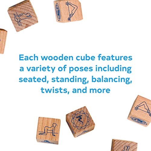 Yoga Dice: 7 Wooden Dice, Thousands of Possible Combinations! (Meditation Gifts, Workout Dice, Yoga for Beginners, Dice Games, Yoga Gifts for Women)