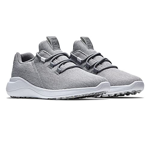 FootJoy Women's Flex Coastal Previous Season Style Golf Shoe, Silver/White, 6