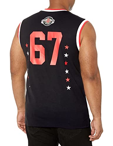 Ultra Game NBA Houston Rockets Mens Jersey Sleeveless Muscle T-Shirt, Black, Large