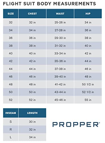 Propper Men's CWU 27/P Nomex Flight Suit, Black, 40 Long