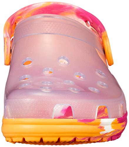 Crocs Unisex Men's and Women's Classic Clog, Translucent White, 14 US