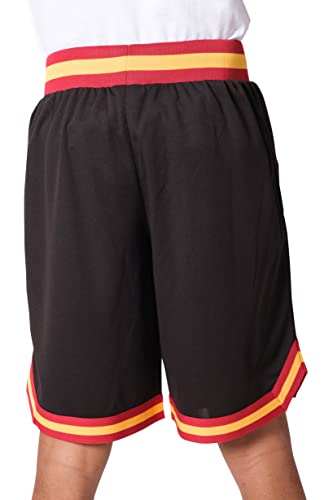 Ultra Game NBA Miami Heat Mens Woven Basketball Shorts, Team Color, Large