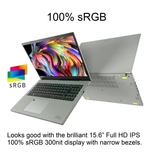 Acer Aspire Vero AV15-52-712Q Intel Evo Green PC | 15.6' FHD IPS 100% sRGB Display | 12th Gen Intel Core i7-1255U | Intel Iris Xe Graphics | 16GB DDR4 | 1TB Gen 4 SSD | Wi-Fi 6E | PCR Materials