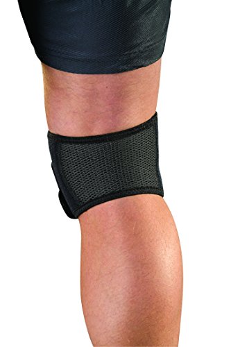 Mueller Sports Medicine Adjustable Max Knee Strap, Patella Tendon Support, for Men and Women, Black, One Size (Pack of 1)