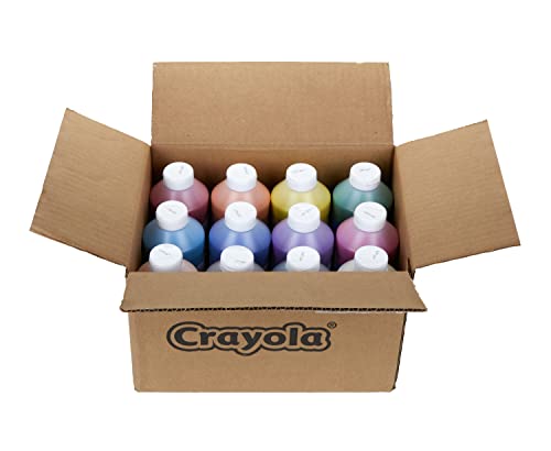 Crayola Washable Paint, 12 Count, Kids Non Toxic Paint Set, School Supplies, Assorted Colors, 16 Oz