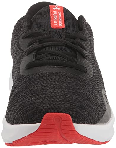 Under Armour Men's Charged Pursuit 3 Twist --Running Shoe, (002) Black/Black/Radio Red, 9.5