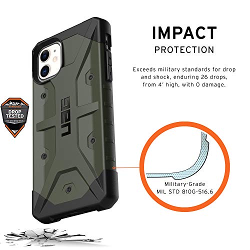 URBAN ARMOR GEAR UAG Designed for iPhone 11 [6.1-inch Screen] Pathfinder Feather-Light Rugged [Olive Drab] Military Drop Tested iPhone Case
