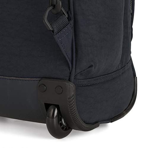 Kipling Women's Gaze Large Rolling, Durable, Wheeled Backpack with Adjustable Shoulder Straps, Nylon Book Bag, True Blue Tonal, 8.25' L x 17.25' H x 12.25' D