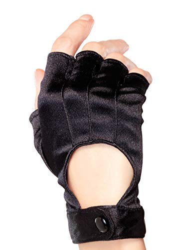 Leg Avenue Women's Fingerless Motorcycle Gloves, Black, One Size