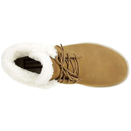 Skechers Women's ON-The-GO Joy Oxford Boot, Chestnut, 10 M US