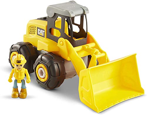Funrise Caterpillar CAT Construction Build Your Own Junior Crew Excavator Building Toy, Yellow (80903)