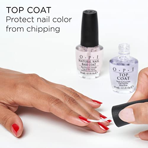 OPI Nail Polish Top Coat, Matte Finish, Seals in Color, Prevent Scratches or Chipping, Up to 7 Days of Wear, 0.5 fl oz
