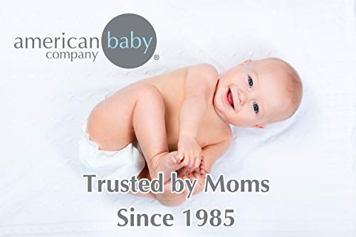 American Baby Company 100% Cotton Jersey Knit Fitted Crib Sheet for Standard Crib and Toddler Mattresses, White, for Boys and Girls, 52x28x9 Inch (Pack of 1)