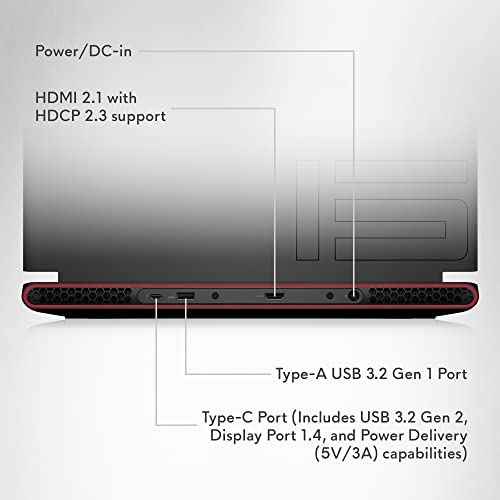 Alienware m15 R7 15.6' Gaming Laptop - QHD (2560x1440) 240Hz, AMD Ryzen 9 6900HX, 32GB DDR5, 1TB SSD, RTX 3070Ti, HDMI, Wifi, Webcam, Windows 11, 1-Year Premium + 6-Months Migrate Services - Black