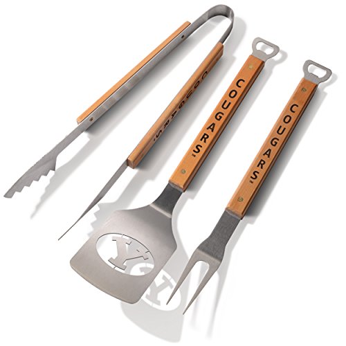 YouTheFan NCAA BYU Cougars Classic Series 3-Piece BBQ Set