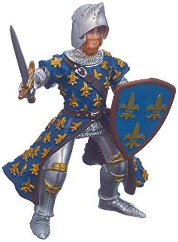 Papo -Hand-Painted - Figurine -Medieval-Fantasy -Blue Prince Philip -39253 - Collectible - for Children - Suitable for Boys and Girls - from 3 Years Old