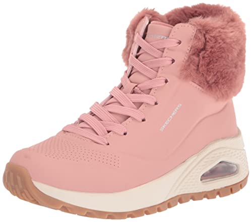 Skechers Women's Sneaker Fashion Boot, Rose, 6