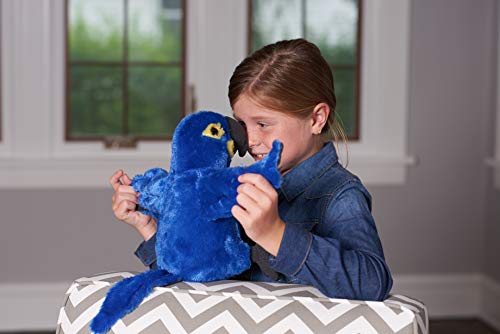 WILD REPUBLIC Hyacinth Macaw Plush, Stuffed Animal, Plush Toy, Gifts for Kids, Cuddlekins 12 Inches
