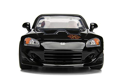 Jada Toys Fast and Furious 1:24 Johnny's Honda S2000 Die-cast Car, Toys for Kids and Adults, Black