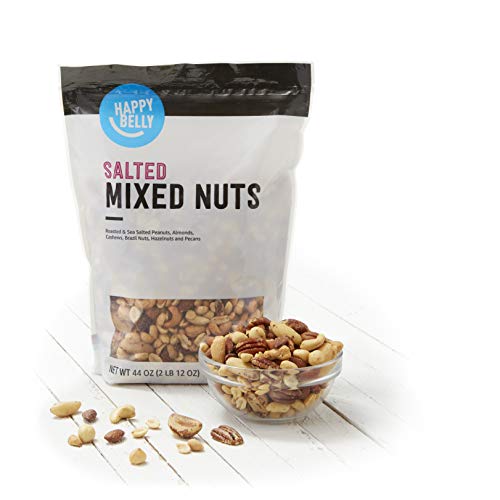 Amazon Brand - Happy Belly Mixed Nuts, Roasted and Sea Salted, 44 Ounce