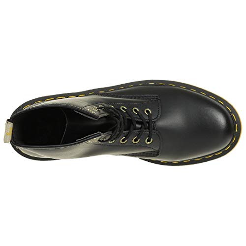 Dr. Martens unisex adult Vegan 1460 Combat Boot, Black Felix Rub Off, 14 Women 13 Men US