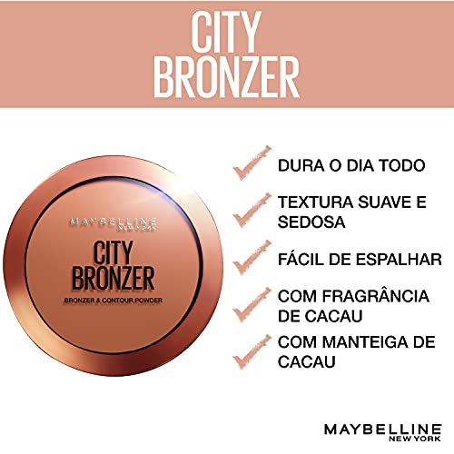 Maybelline New York City Bronzer Powder Makeup, Bronzer and Contour Powder, 200, 0.32 oz.